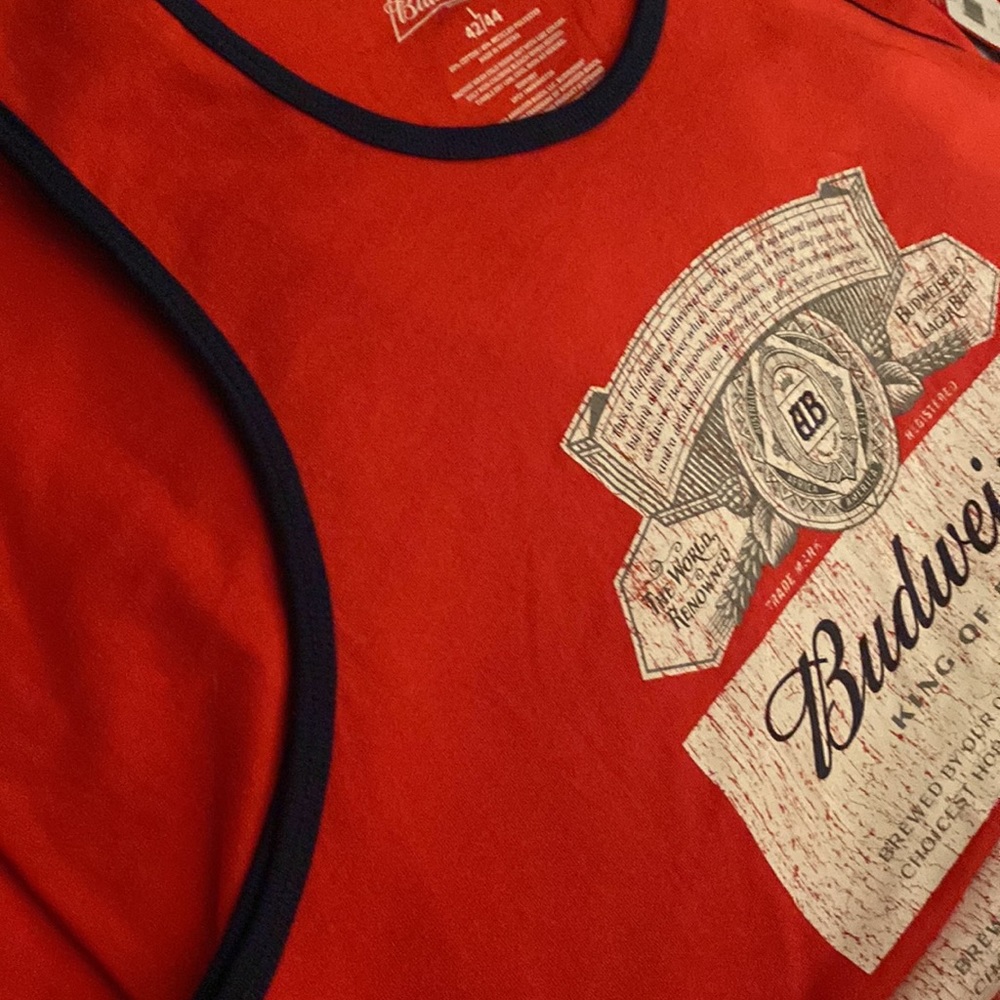🇺🇸🍻Men’s Tank Top Budweiser King of Beers - Picture 4 of 5